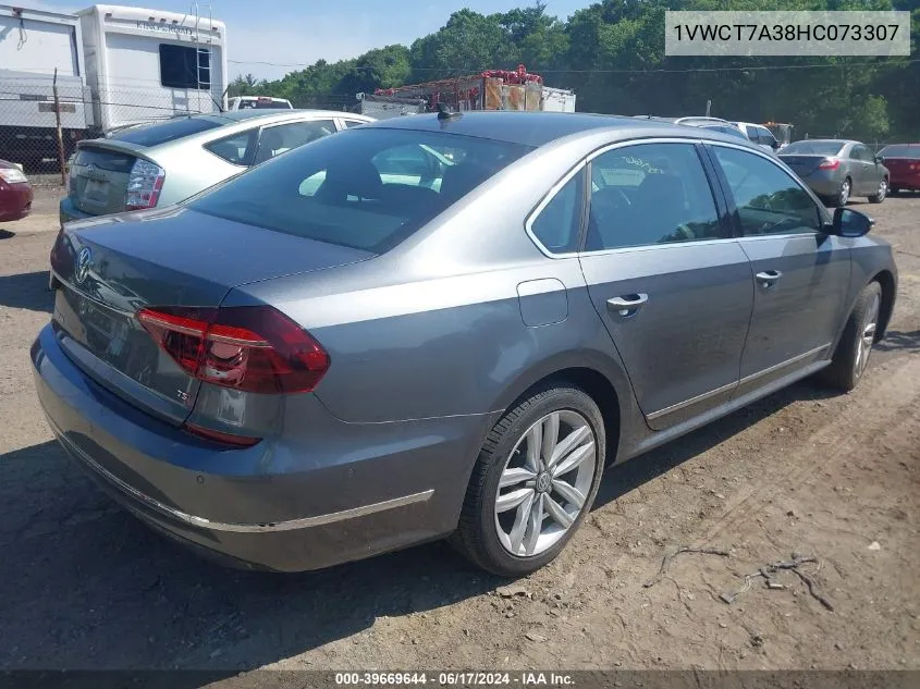 2017 Volkswagen Passat 1.8T Sel Premium VIN: 1VWCT7A38HC073307 Lot: 39966624