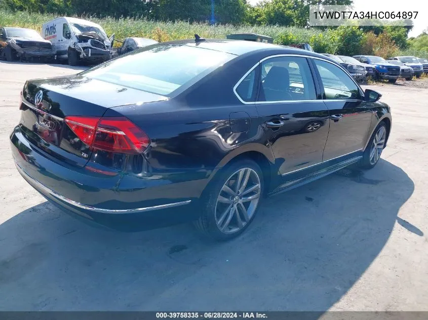 1VWDT7A34HC064897 2017 Volkswagen Passat 1.8T R-Line