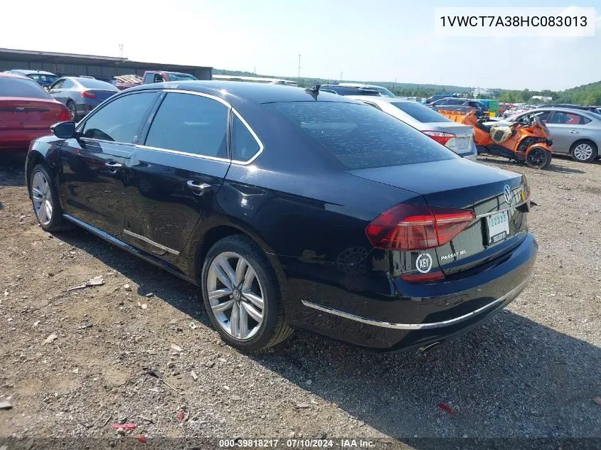 1VWCT7A38HC083013 2017 Volkswagen Passat 1.8T Sel Premium