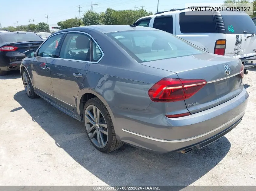 2017 Volkswagen Passat 1.8T R-Line VIN: 1VWDT7A36HC055327 Lot: 39953136