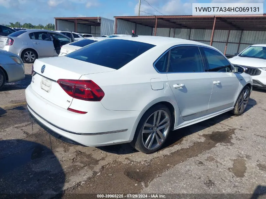 1VWDT7A34HC069131 2017 Volkswagen Passat R-Line