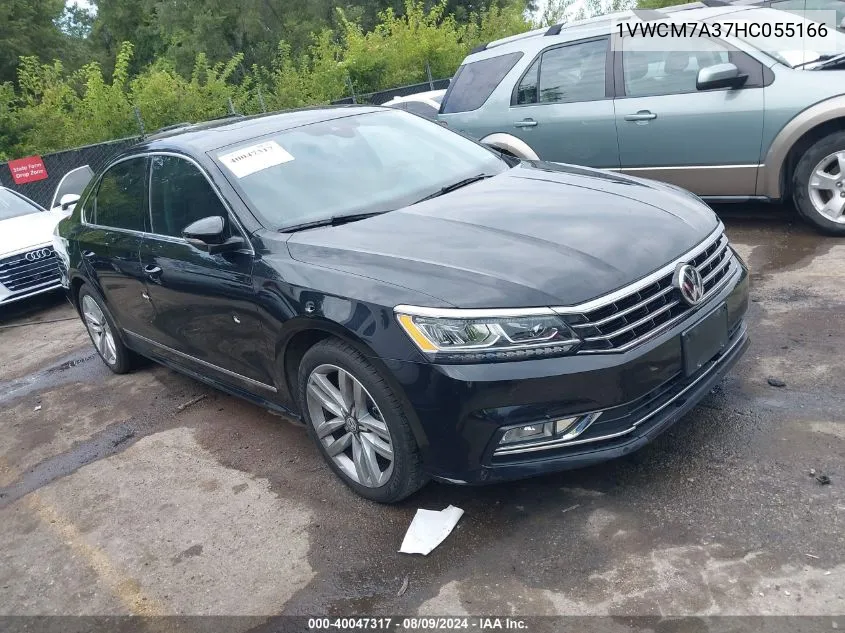 2017 Volkswagen Passat V6 Sel Premium VIN: 1VWCM7A37HC055166 Lot: 40047317