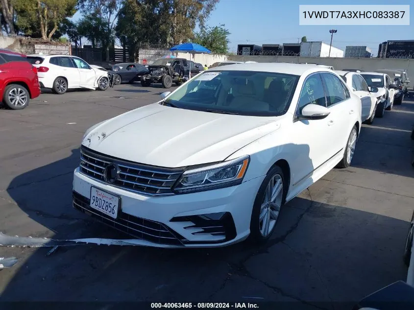 2017 Volkswagen Passat 1.8T R-Line VIN: 1VWDT7A3XHC083387 Lot: 40063465