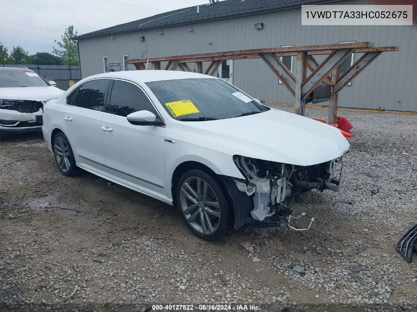 1VWDT7A33HC052675 2017 Volkswagen Passat 1.8T R-Line