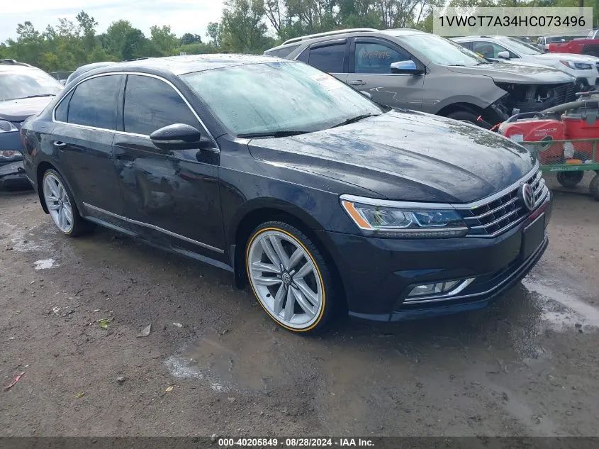 1VWCT7A34HC073496 2017 Volkswagen Passat 1.8T Sel Premium