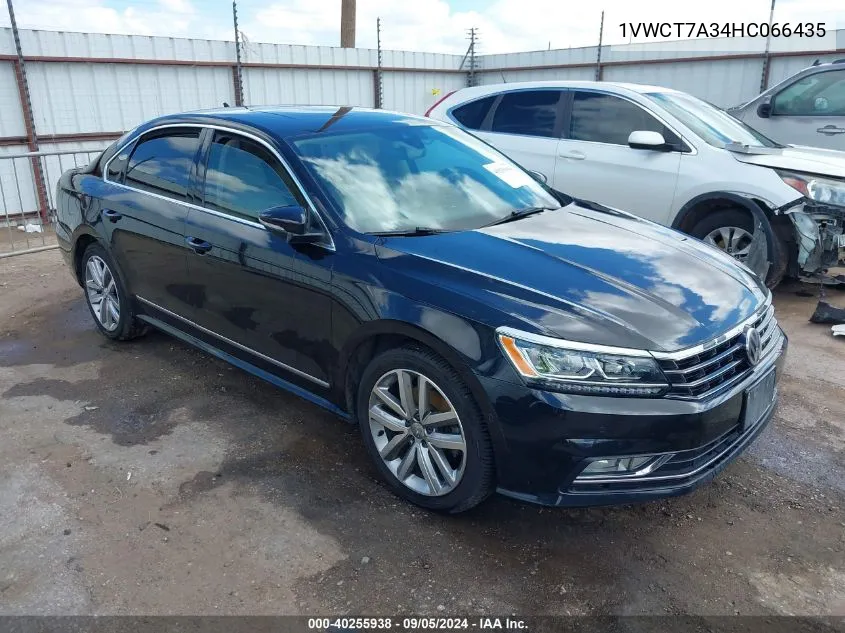 1VWCT7A34HC066435 2017 Volkswagen Passat 1.8T Sel Premium