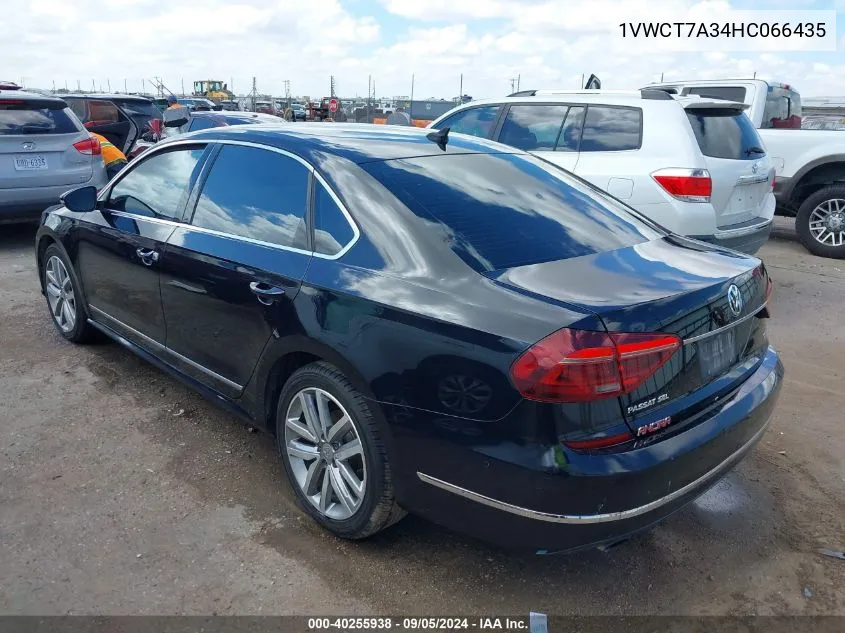 1VWCT7A34HC066435 2017 Volkswagen Passat 1.8T Sel Premium