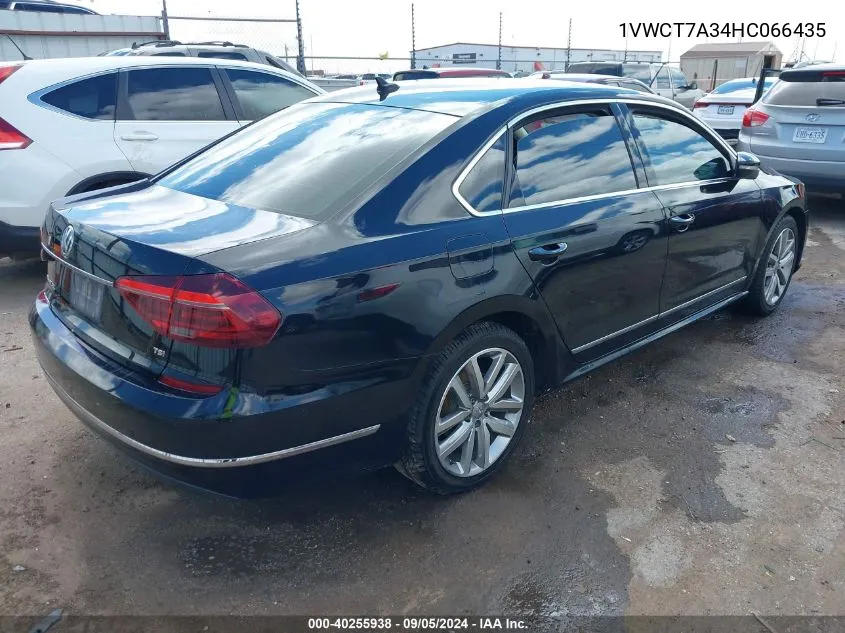 2017 Volkswagen Passat 1.8T Sel Premium VIN: 1VWCT7A34HC066435 Lot: 40255938