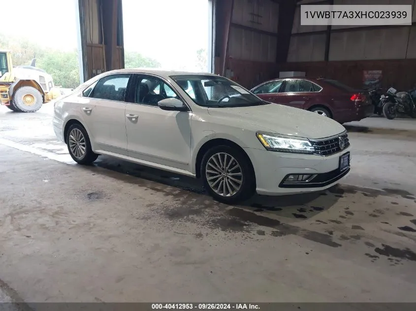 2017 Volkswagen Passat 1.8T Se VIN: 1VWBT7A3XHC023939 Lot: 40412953