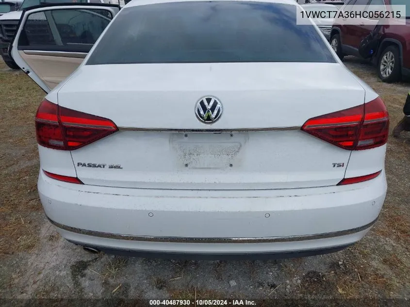 2017 Volkswagen Passat Sel Premium VIN: 1VWCT7A36HC056215 Lot: 40487930