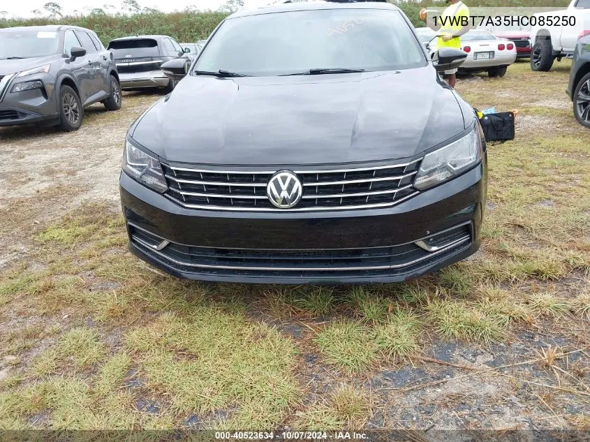 2017 Volkswagen Passat Se VIN: 1VWBT7A35HC085250 Lot: 40523634