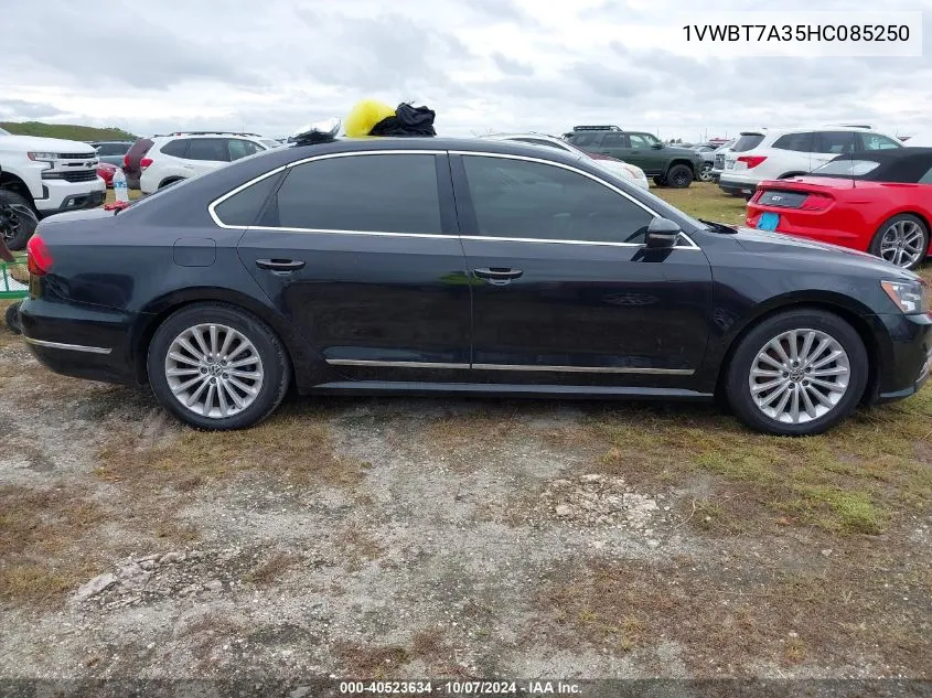 1VWBT7A35HC085250 2017 Volkswagen Passat Se