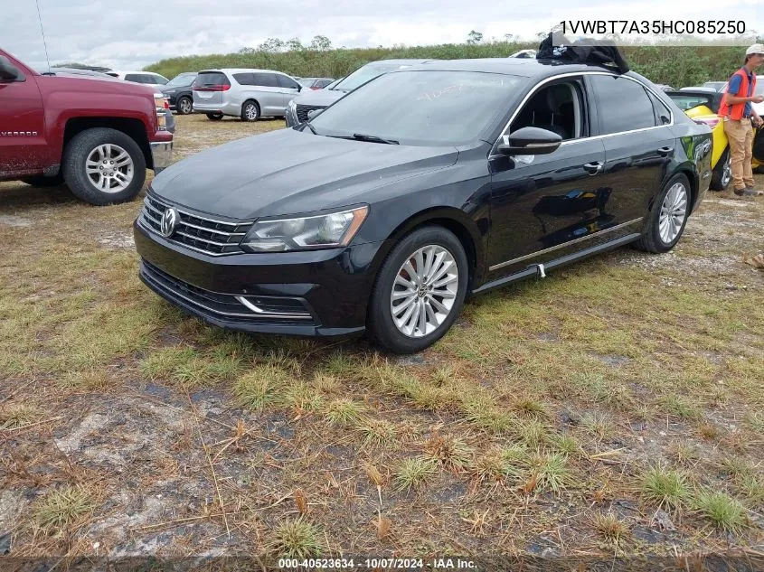 2017 Volkswagen Passat Se VIN: 1VWBT7A35HC085250 Lot: 40523634