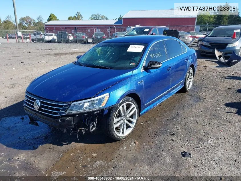 1VWDT7A37HC023308 2017 Volkswagen Passat R-Line