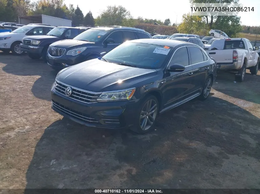 2017 Volkswagen Passat 1.8T R-Line VIN: 1VWDT7A35HC086214 Lot: 40710162