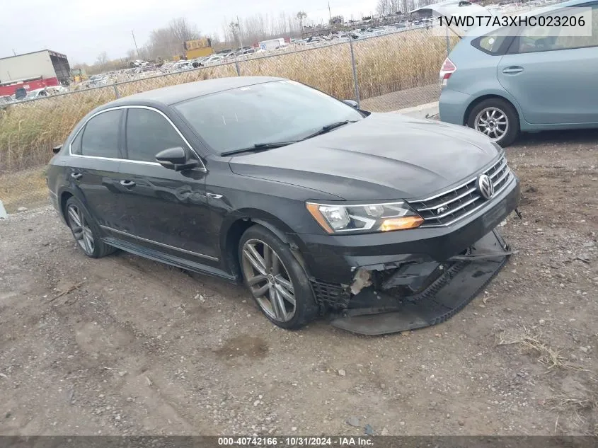 2017 Volkswagen Passat 1.8T R-Line VIN: 1VWDT7A3XHC023206 Lot: 40742166