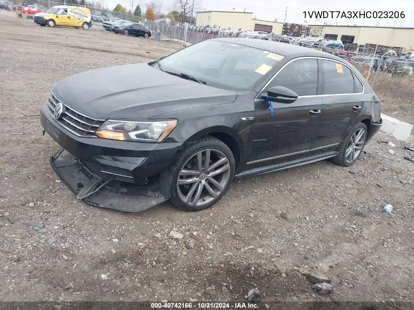 2017 Volkswagen Passat 1.8T R-Line VIN: 1VWDT7A3XHC023206 Lot: 40742166