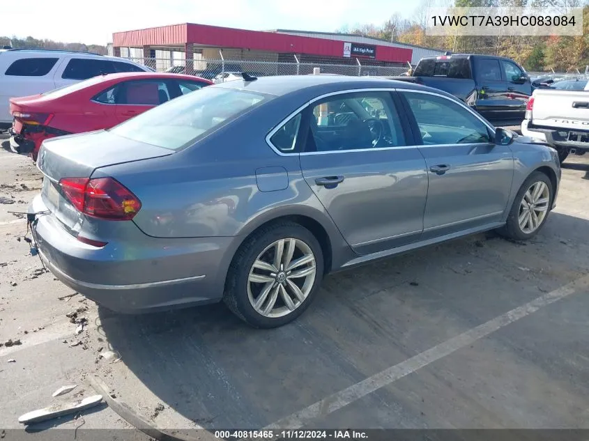 1VWCT7A39HC083084 2017 Volkswagen Passat 1.8T Sel Premium