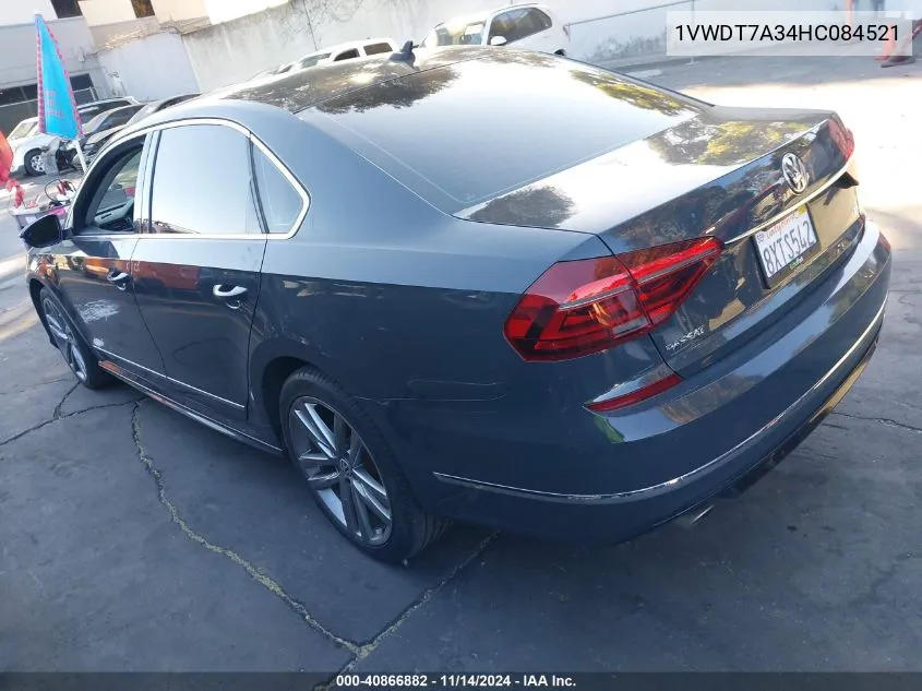 2017 Volkswagen Passat 1.8T R-Line VIN: 1VWDT7A34HC084521 Lot: 40866882