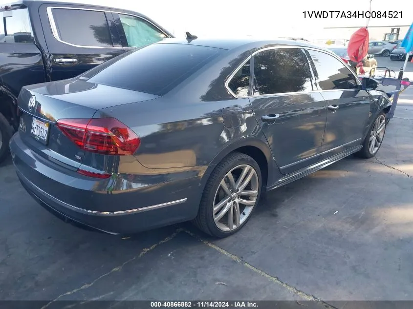 2017 Volkswagen Passat 1.8T R-Line VIN: 1VWDT7A34HC084521 Lot: 40866882