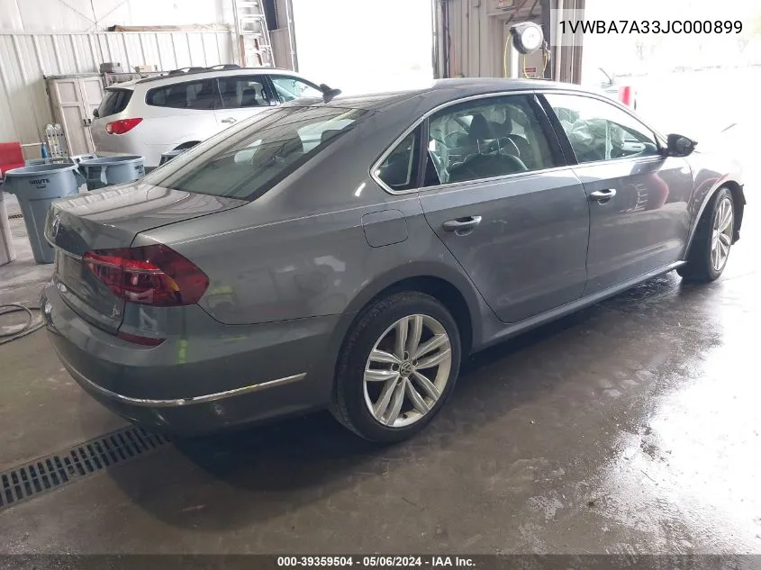 2018 Volkswagen Passat 2.0T Se VIN: 1VWBA7A33JC000899 Lot: 39359504