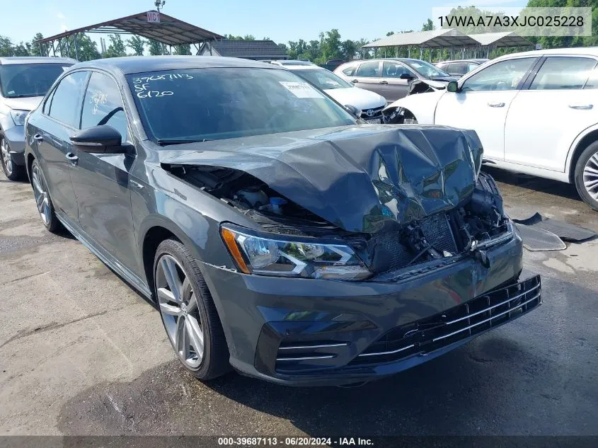 2018 Volkswagen Passat 2.0T R-Line/2.0T S VIN: 1VWAA7A3XJC025228 Lot: 39687113