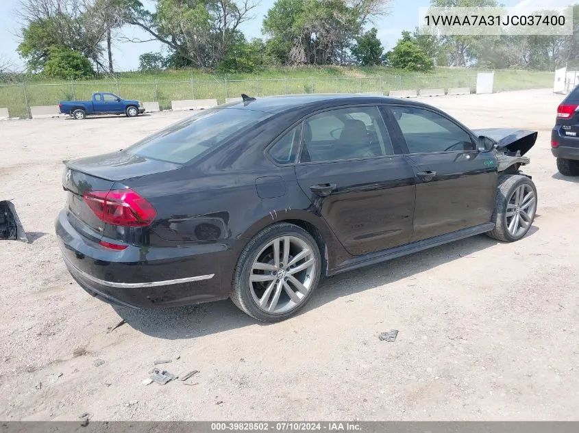 1VWAA7A31JC037400 2018 Volkswagen Passat 2.0T R-Line/2.0T S