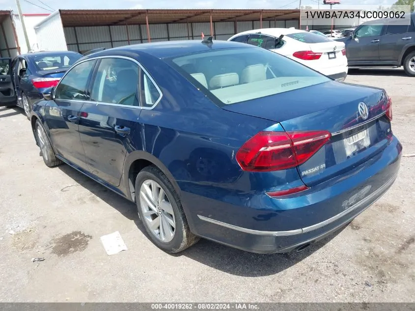 2018 Volkswagen Passat 2.0T Se VIN: 1VWBA7A34JC009062 Lot: 40019262