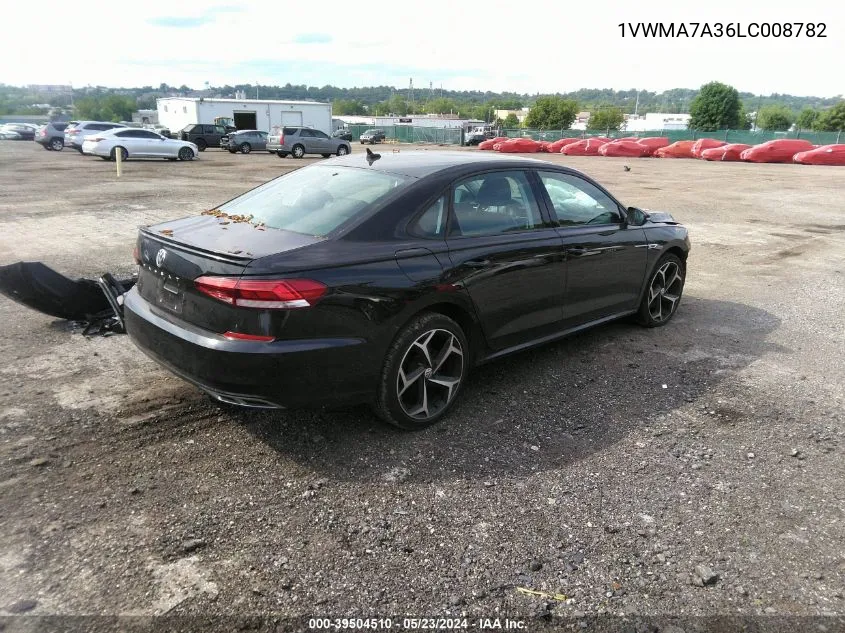 2020 Volkswagen Passat 2.0T R-Line VIN: 1VWMA7A36LC008782 Lot: 40565227