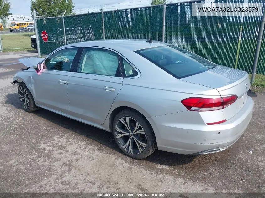 1VWCA7A32LC023579 2020 Volkswagen Passat 2.0T Sel