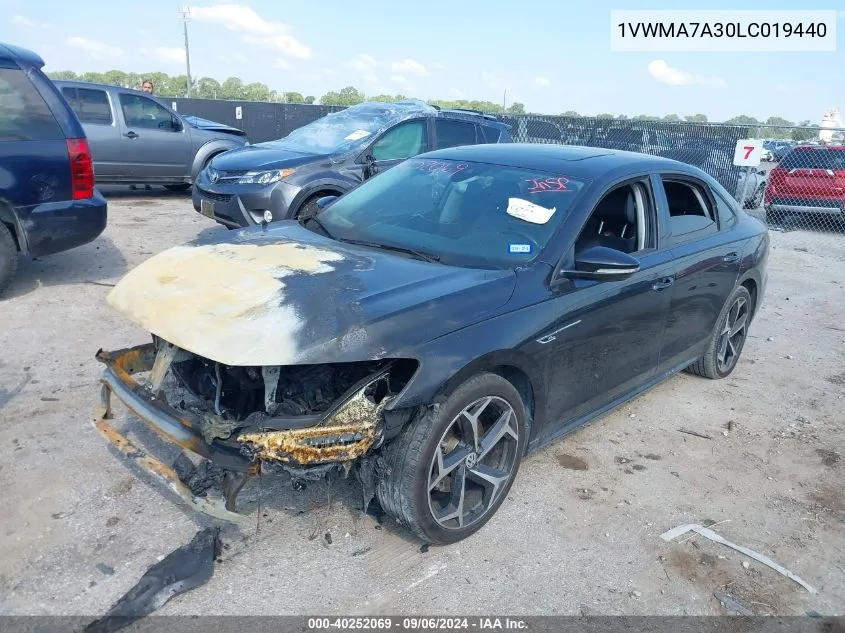 1VWMA7A30LC019440 2020 Volkswagen Passat 2.0T R-Line