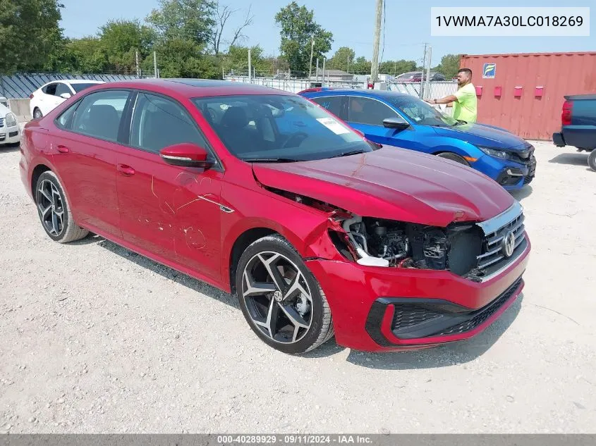 1VWMA7A30LC018269 2020 Volkswagen Passat 2.0T R-Line