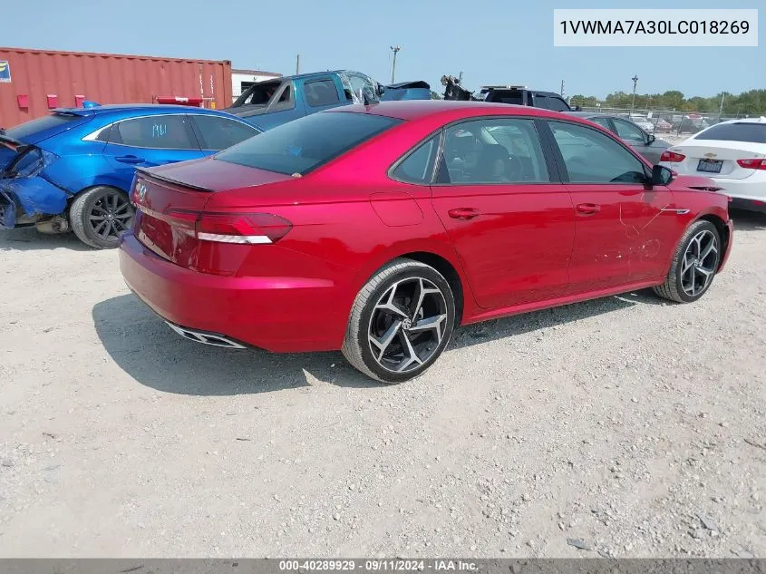 2020 Volkswagen Passat 2.0T R-Line VIN: 1VWMA7A30LC018269 Lot: 40289929