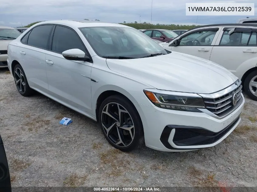 2020 Volkswagen Passat R-Line VIN: 1VWMA7A36LC012539 Lot: 40523614