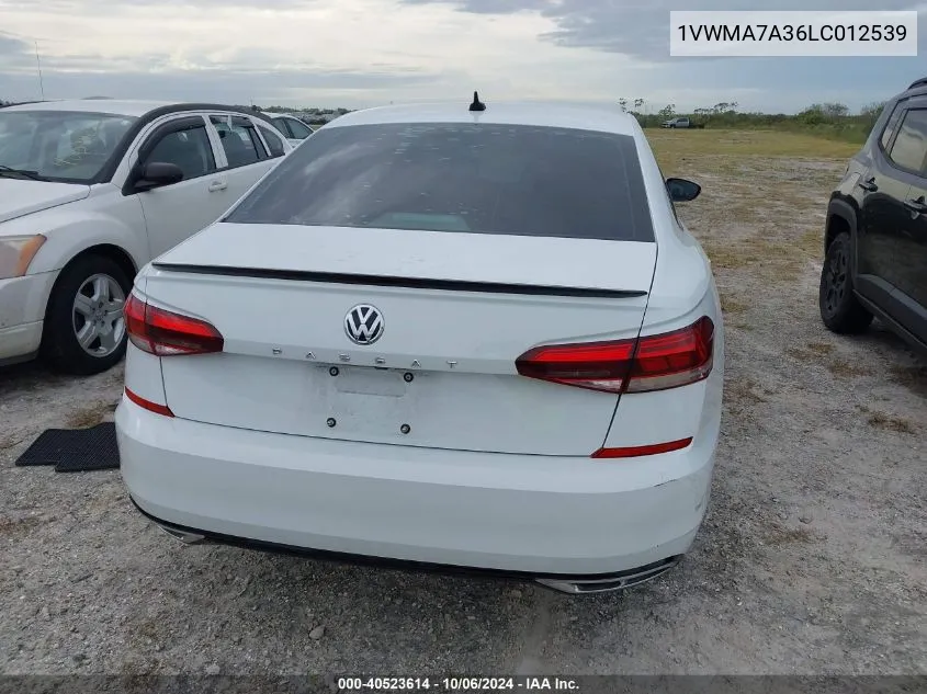 2020 Volkswagen Passat R-Line VIN: 1VWMA7A36LC012539 Lot: 40523614