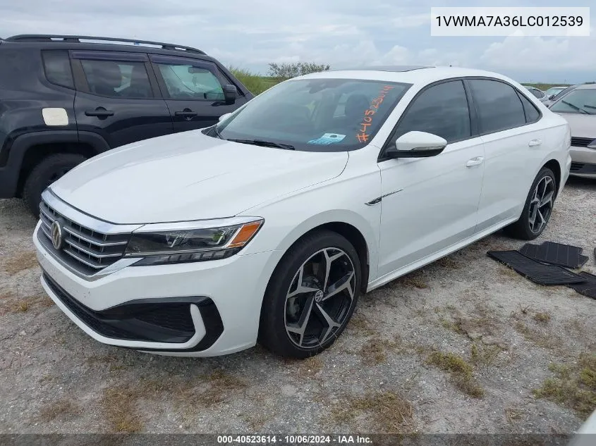 2020 Volkswagen Passat R-Line VIN: 1VWMA7A36LC012539 Lot: 40523614