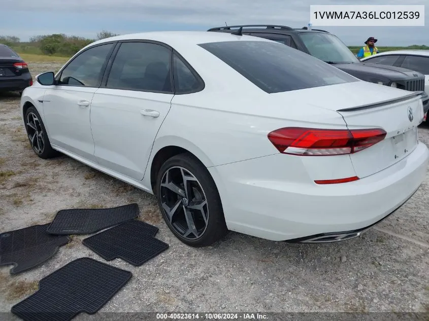 2020 Volkswagen Passat R-Line VIN: 1VWMA7A36LC012539 Lot: 40523614