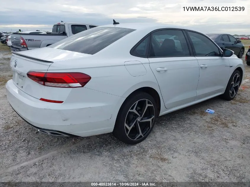 2020 Volkswagen Passat R-Line VIN: 1VWMA7A36LC012539 Lot: 40523614