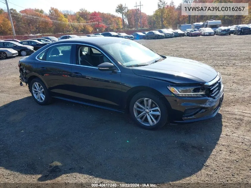 2020 Volkswagen Passat 2.0T Se VIN: 1VWSA7A39LC016267 Lot: 40617240