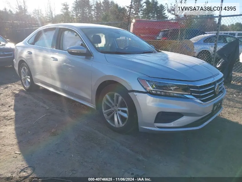 2020 Volkswagen Passat 2.0T Se VIN: 1VWSA7A38LC014395 Lot: 40746625