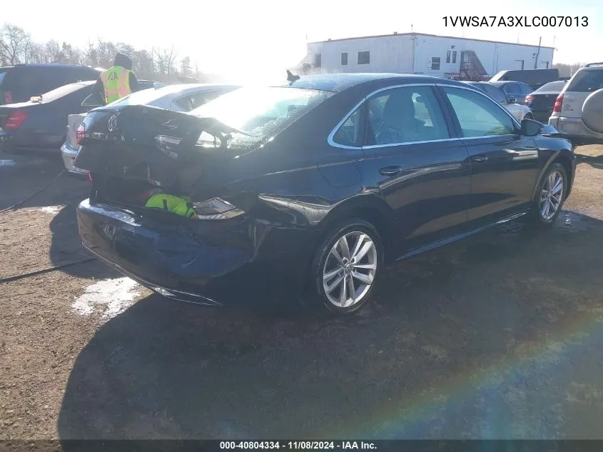 2020 Volkswagen Passat 2.0T Se VIN: 1VWSA7A3XLC007013 Lot: 40804334