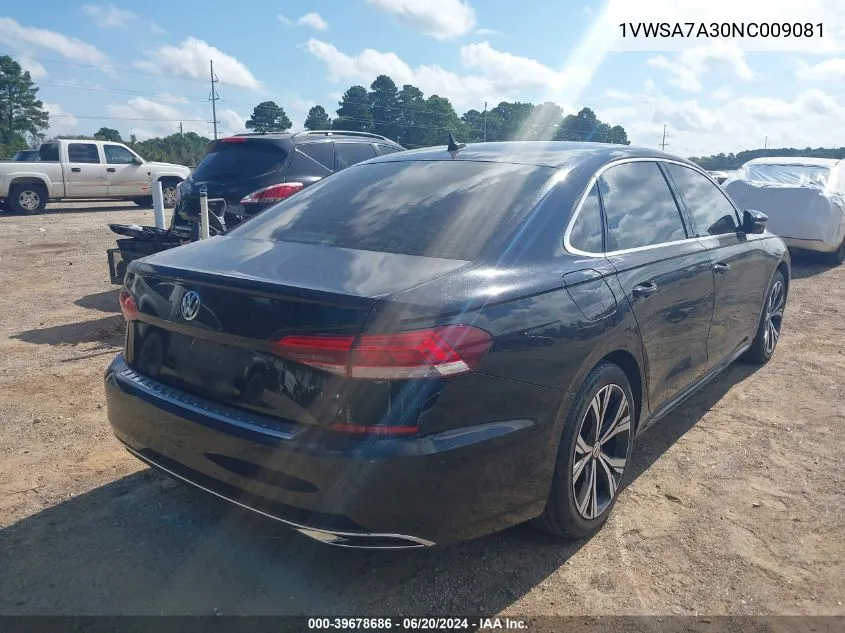 1VWSA7A30NC009081 2022 Volkswagen Passat 2.0T Se