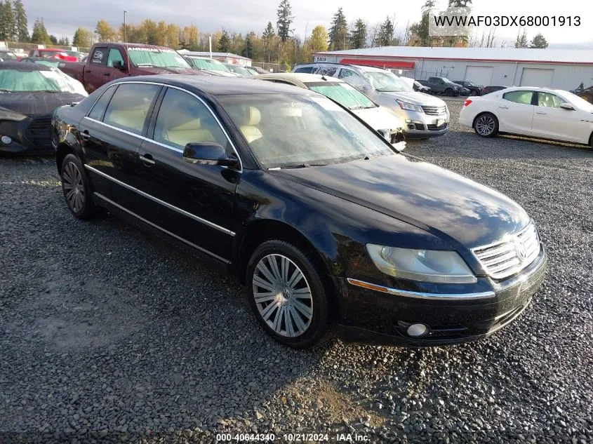 2006 Volkswagen Phaeton VIN: WVWAF03DX68001913 Lot: 40644340