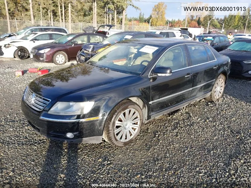 2006 Volkswagen Phaeton VIN: WVWAF03DX68001913 Lot: 40644340