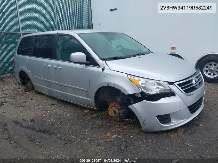 2009 Volkswagen Routan Se VIN: 2V8HW34119R582249 Lot: 39127067