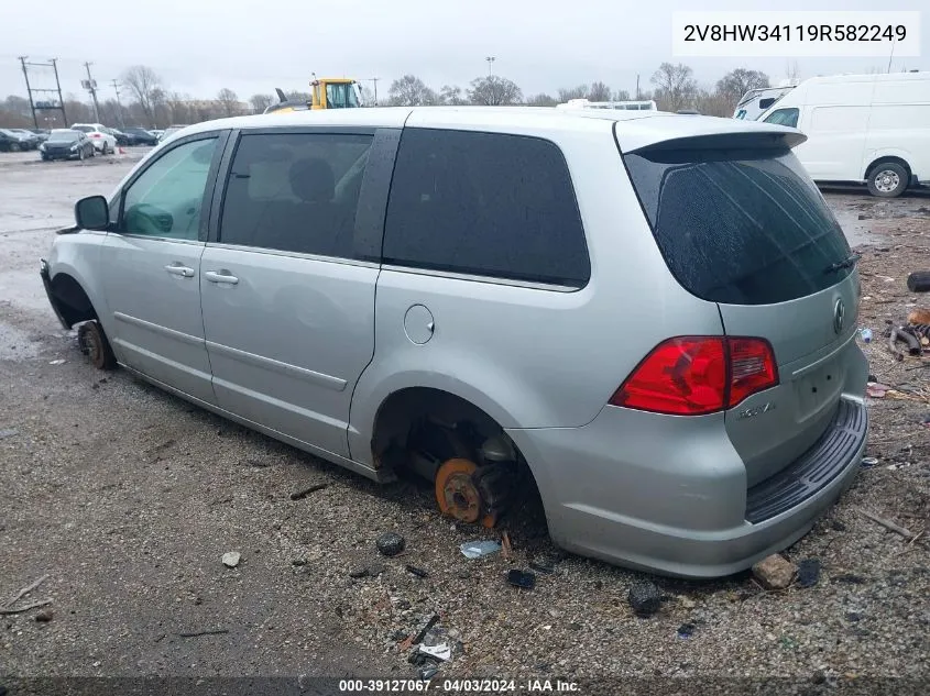 2009 Volkswagen Routan Se VIN: 2V8HW34119R582249 Lot: 39127067