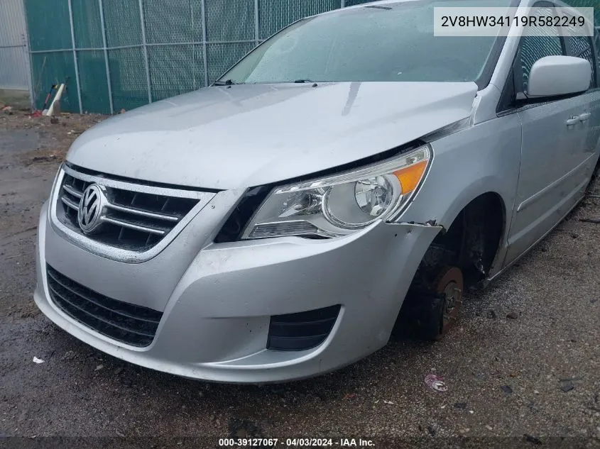 2009 Volkswagen Routan Se VIN: 2V8HW34119R582249 Lot: 39127067