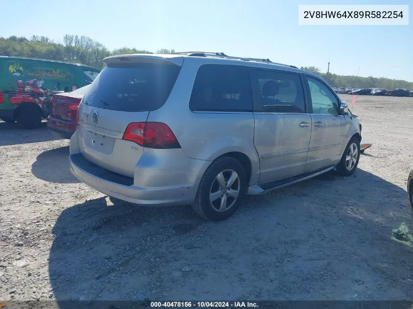 2009 Volkswagen Routan Sel Premium VIN: 2V8HW64X89R582254 Lot: 40478156