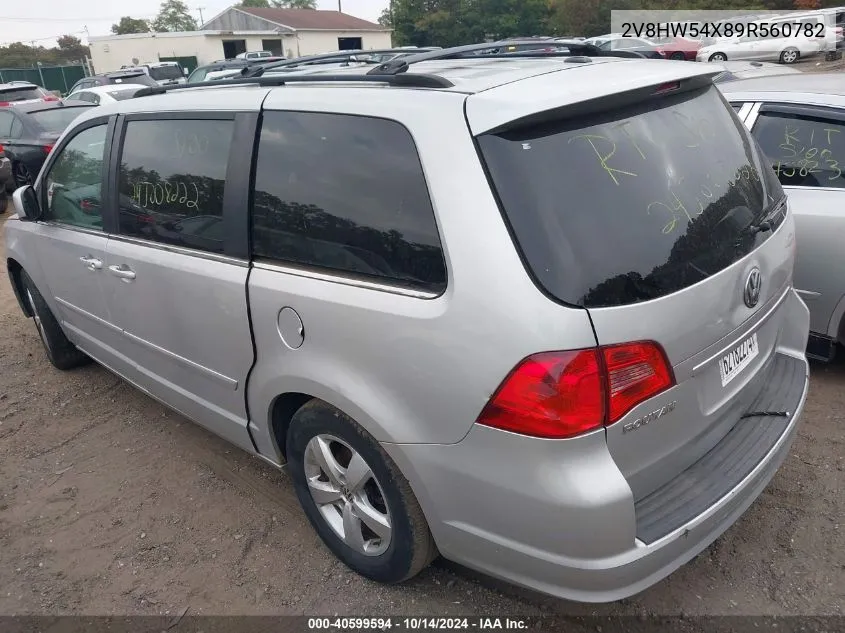 2009 Volkswagen Routan Sel VIN: 2V8HW54X89R560782 Lot: 40599594