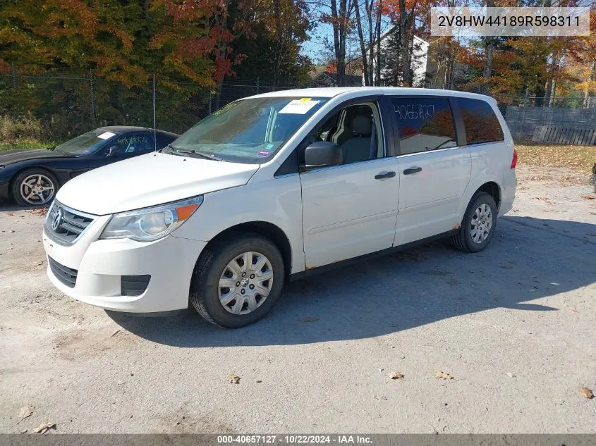 2009 Volkswagen Routan S VIN: 2V8HW44189R598311 Lot: 40657127